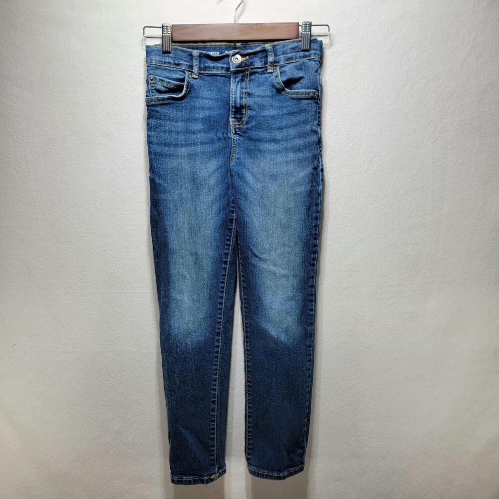 The Children's Place Boys Boot Cut Blue Denim Jeans Size 10 Adjustable Waist